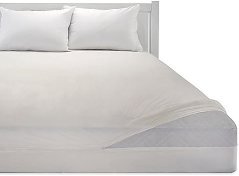 Heavy Duty Vinyl Zippered Twin Bed Mattress Cover Water Resistant Protector Size: 39"x75"