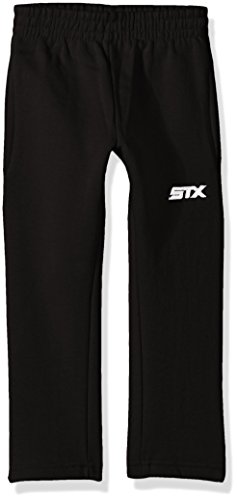 Stx boys  little boys  open hem fleece pant, black, 7