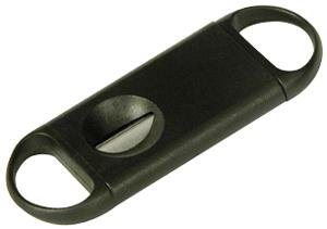 V Cut Cigar Cutter Single Guillotine Blade - Black