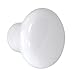 Harrier Ceramic Cabinet Door and Drawer Knobs, White, 25 Pack