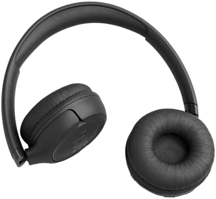 Tune 530 BT, auscultadores on-ear sem fios com Bluetooth 6.0, 76 horas de jogo com JBL Pure Bass, dobrável, Google Fast Pair, Microsoft Swift Pair, preto