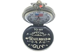 PINNACLE AWARDS CANADA Pinnacle Awards to My Special Railroad Guy Laser Engraved with High Definition Engraving Approved Railroad (RR Standard) Railway Grade Pocket Watch