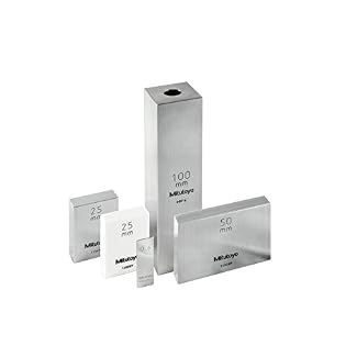 Mitutoyo 611855-516 Steel Rectangular Gage Block, ASME Grade K, 20.2mm Length