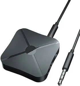 Wireless Bluetooth Transmitter Receiver v5.0 Adapter, 2-in-1 Wireless 3.5mm AUX aptX Low Latency Adapter for TV/Home Sound System for Single Bluetooth Signal Device