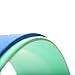 YOGABODY Jumbo Yoga Wheel, The Wonder Wheel, DVD and PDF Pose Chart Included, Teal/Blue