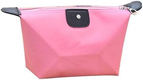 Travel Make Up Coin Cosmetic Pouch Storage Holder Case Hand Bag Clutch Handbag Lady Casual Purse Multi Colors (Pink)