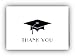 Wildvalley Design Graduation Cap Thank You Cards - 24 Cards & Envelopes