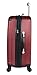 Lucas Outlander Hard Case 24 inch Expandable Rolling Suitcase With Spinner Wheels (One Size, Burgundy)
