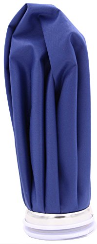 Reusable Ice Bag For Injuries - Soft Cloth Pain Relief Hot And Cold Therapy Flexible Medical Instant First Aid Kit Water Ice Cubes Refillable Pack For Knee Ankle Shoulder Back Elbow Head (Blue, 9'')