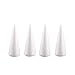 Happyyami 10pcs Craft Foam Cone White Cones for DIY Home Craft Project Christmas Tree Table Centerpiece 18.5cm