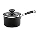Circulon Acclaim Hard-Anodized Nonstick 2-Quart Covered Straining Saucepan, Black