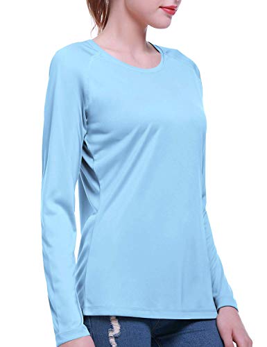 Women's UPF 50+ UV Sun Protection Shirts Long Sleeve SPF Shirts for Women(Blue,M)