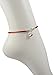 Abundance & Success Red Silk String Coin Charm Anklet Jewelry for Women in Sterling Silver - 9.5