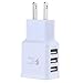 Mchoice Travel 5V 2A 3Ports USB EU Wall AC Adptive Fast charger Adapter for Samsung