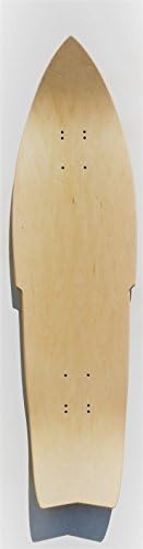 RACE STYLE Natural skateboard Cruiser pool deck Canadian maple 9 x 36" C09