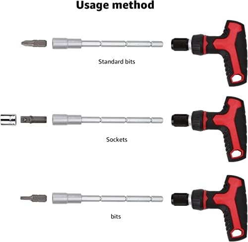Amazon Basics T-ratchet chave de fenda e chave inglesa, magnético, Pack de 27