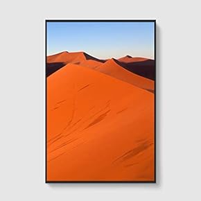 Framed Canvas Home Artwork Decoration Desert Canvas Wall Art for Living Room, Bedroom - 16x24 inches