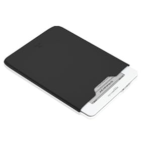 Octo Faux Leather Sleeve for Kindle DX - Black (Smooth finish)