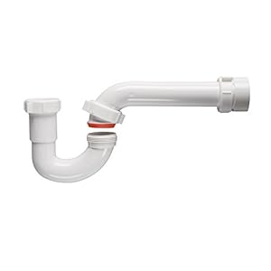 Plumb Pak 400PVCK P-Trap Pvc 1-1/2X1-1/2In, 1-1/2-Inch by 1-1/2-Inch, White