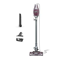 Shark HV322 Rocket Pet Plus Corded Stick Vacuum with LED Headlights, XL Dust Cup, Lightweight, Perfect for Pet Hair Pickup, Converts to a Hand Vacuum, with (2) Pet Attachments, Bordeaux/Silver