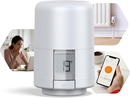 Hive Smart Heating Thermostatic Radiator Valve (TRV) with Smartphone Compatibility, White
