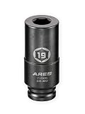 ARES 71505-19mm Harmonic Balancer Socket for Honda - Deep Counter-Weighted Design - Increased Torque for Stubborn Crank Bolts