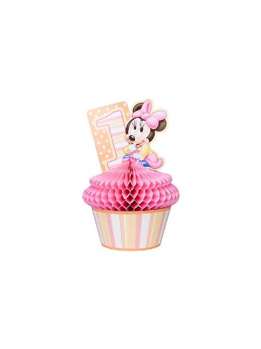 Minnie Mouse 1st Birthday Honeycomb Centerpiece (1ct)