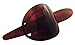 Parcelona French Classic Brown Shell Bun Holder Cover Hair Slider Pin Thru Hair Barrette Clip with Stick