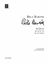 44 Duos for Two Violins (Score)