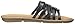 Skechers Cali Women's Indulge 2-Golden Hour Flip Flop,Black,8 B US