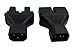 zdyCGTime 3 Prong Plug Adapter,IEC 320 C14 Male to 2 X Nema 5-15R Female US 3 pin Female Power Splitter Y Adapter
