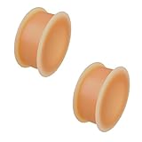 Pair of Silicone Hider Plugs Version 1.5: 0g, Wearable Length: 5/16
