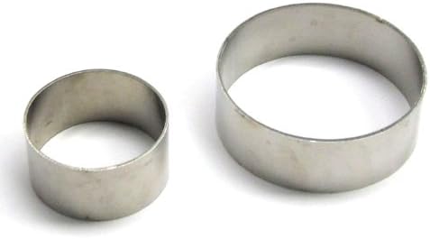 Dessert Ring, Seamless, Stainless, 1" High - 3"