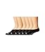 Converse Men's Cut-for-Chucks Poly-Rich Half-Cushion No-Show All-Star Logo on Sole Matching Color Toe Stripe 6-Pair Pack Black Men's Shoe Size 6-12