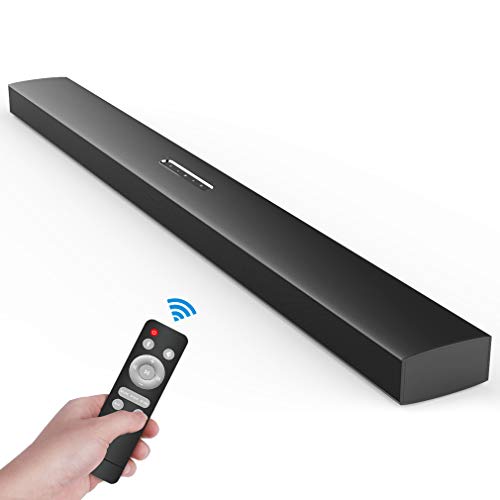 Meidong Soundbar,Sound Bars for TV Bluetooth Speakers Large Size 43 Inch High-Power 72 Watts with Stereo HiFi Opt Remote Control Home Theater System