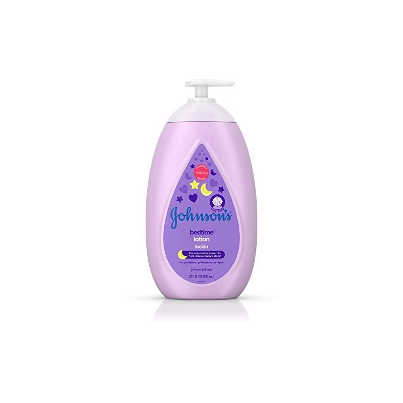 Johnson’s Moisturizing Bedtime Baby Lotion with Coconut Oil & NaturalCalm Aromas to Help Relax Baby, Hypoallergenic…