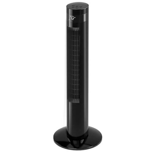 Electactic Tower Fan Portable Electric Oscillating Fan Quiet Remote Control Bla…