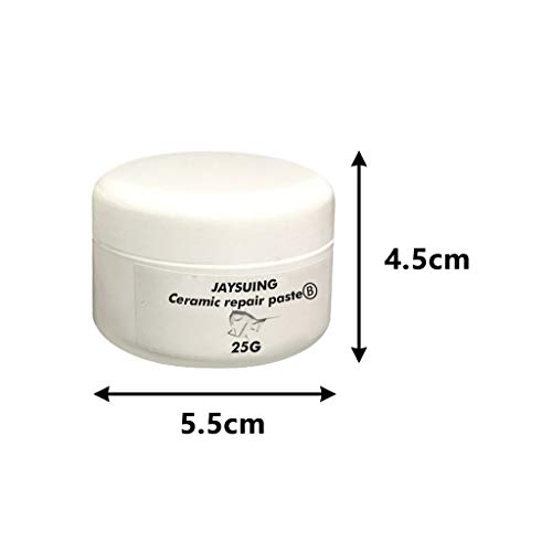 Keramische Reparatur Paste Keramikpaste Montagepaste Keramik Emaille Reparatur Remaille Paste Weiß Temperaturbeständig MiMiey (2)