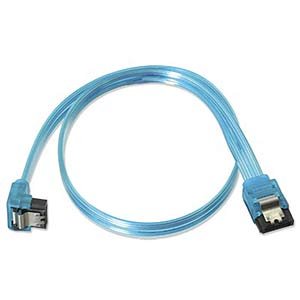 Sata Data Cable, 3GBps, 18in., 90deg/180deg, Blue by unknown