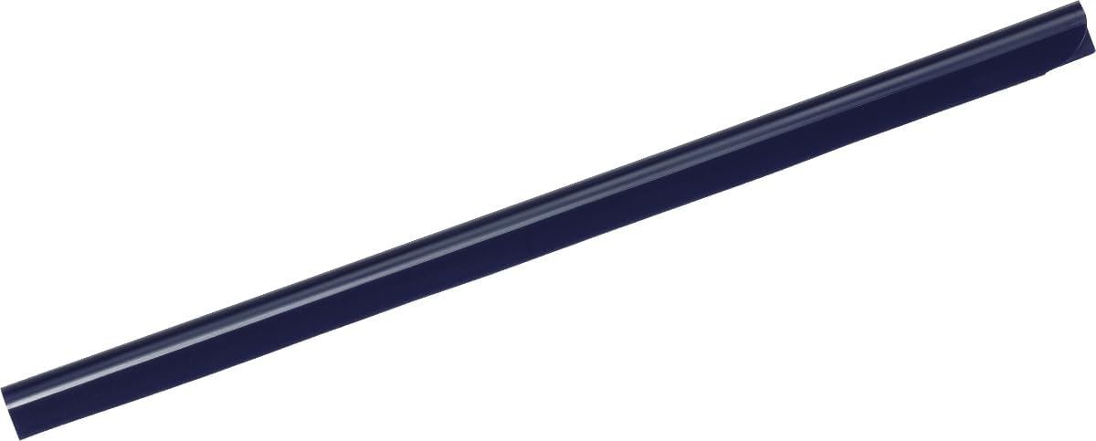 Durable A4 Spine Bar 6mm Dark Blue - Pack of 100 - Quick and Easy Binding for Unpunched Documents - Holds Up to 60 A4 Sheets