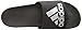 adidas Men's Adilette Comfort Slides Sandals, Core Black/Silver Metallic/Core Black, 10