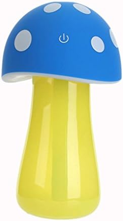 Moonfully Aromatherapy Essential Oil Diffuser, Mushroom Cool Mist Armor All Air Fresheners Atomizer Led Flash Light Home Decor (Blue)