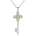 GAEA H - Lucky Clover Series Clover Key Pendant Necklace Crystals from Swarovski GHJN034