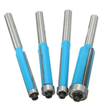 Generic 4Pcs 1/4 Inch Shank Flush Trim Router Bit Set