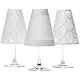 di Potter WS130 Manhattan Paper White Wine Glass Shade, Gray (Pack of 6)