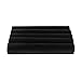Super Z Outlet Black Velvet Ring Trays Accessory Foam Pads for Jewelry Showcase, Storage Displays, Home Organization & Decoration (2 Pack)