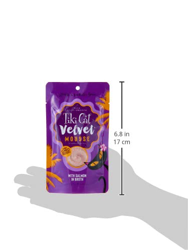TIKI CAT – VELVET MOUSSE CAT FOOD WILD SALMON – 2.8 OUNCE.