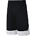 Nike Boy's Icon Basketball Shorts, Boy's Athletic Shorts with Side Pockets, Black/White/White, M