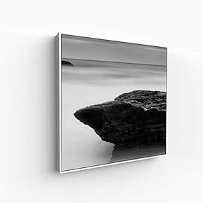 Canvas Wall Art for Living Room, Bedroom Monochrome Building Framed Canvas Prints for Home Decoration Ready to Hang - 16x16 inches