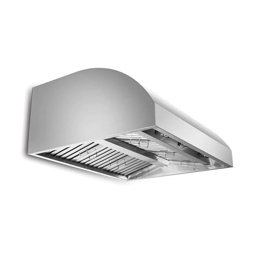 Blaze 42-Inch Outdoor Vent Hood | 304 Stainless Steel Construction | Dual 1000 CFM Blowers with 4-Speed Fan Control | Commercial Baffles & Halogen Lights | BLZ-42-VHOOD